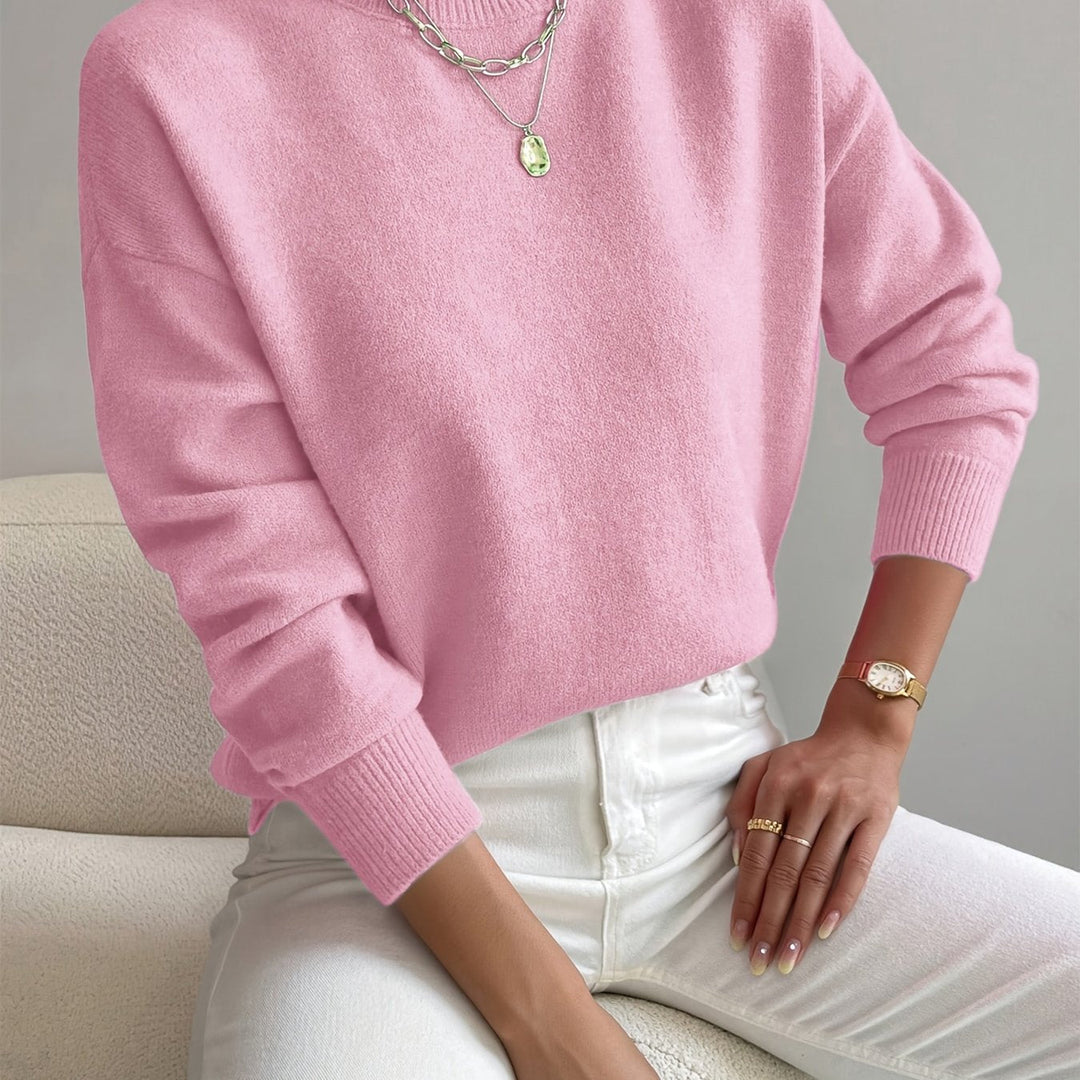 Pullover Trui – Mock Neck Drop Shoulder & Flexibele Vorm 17