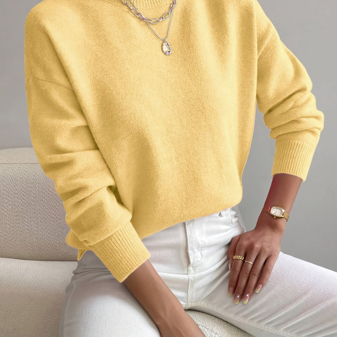 Pullover Trui – Mock Neck Drop Shoulder & Flexibele Vorm 18