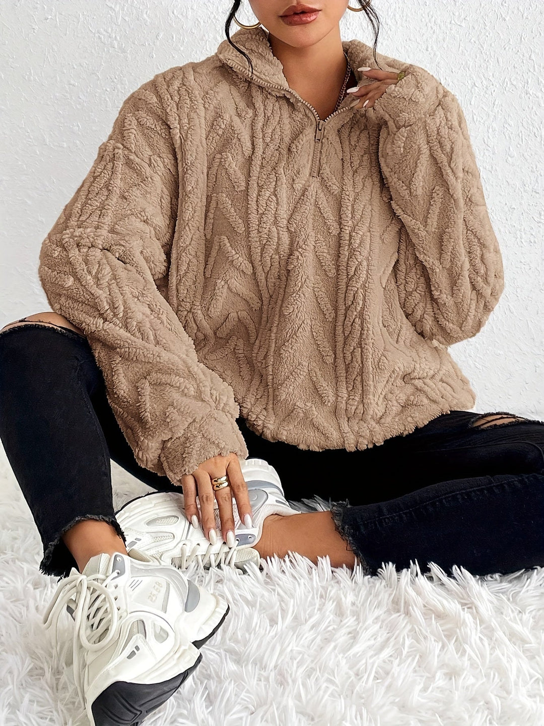 Quarter-Zip Pullover Damen | Weich & Wärmend 3
