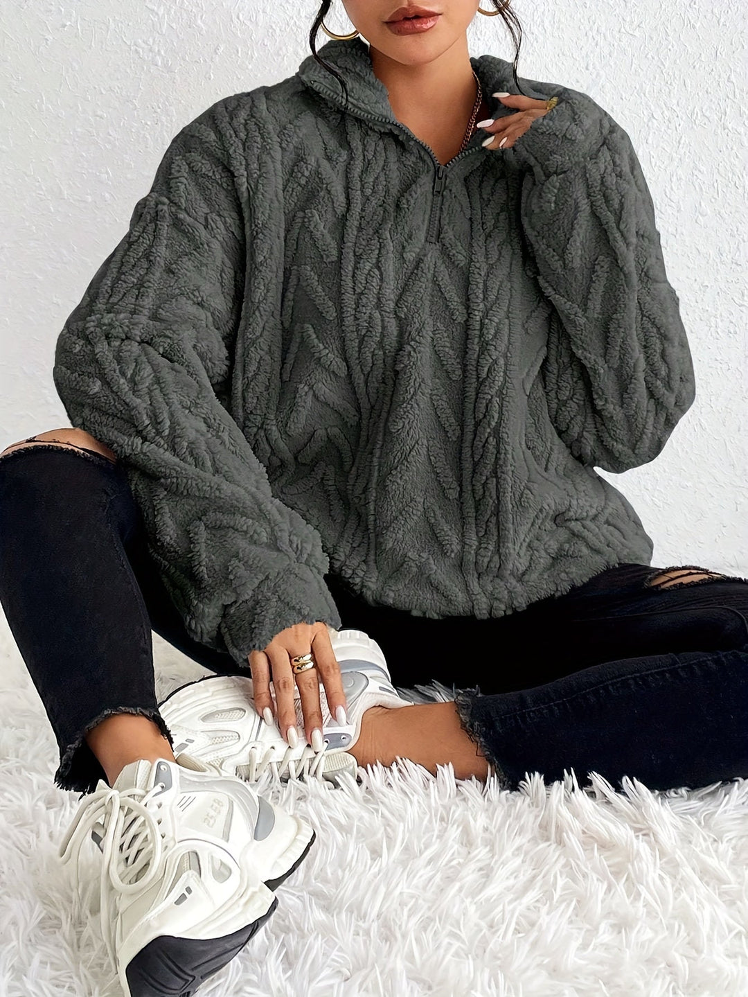 Quarter-Zip Pullover Damen | Weich & Wärmend 5