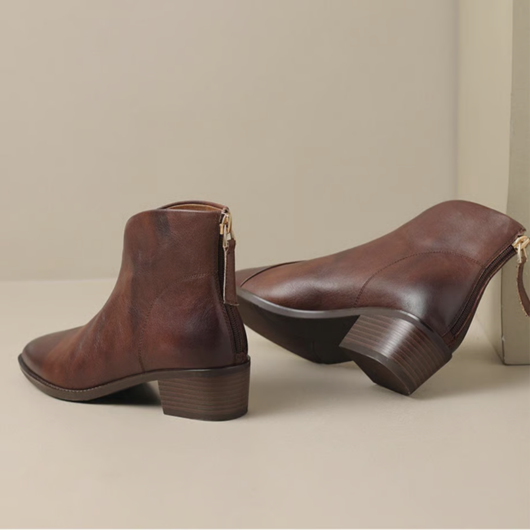 Stiefeletten Damen | Blockabsatz & Rutschfeste Sohle 12