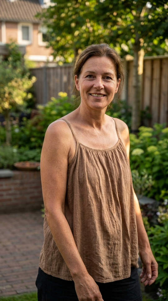 Ranomi - Mouwloos hemdje voor de zomer met plooien 2
