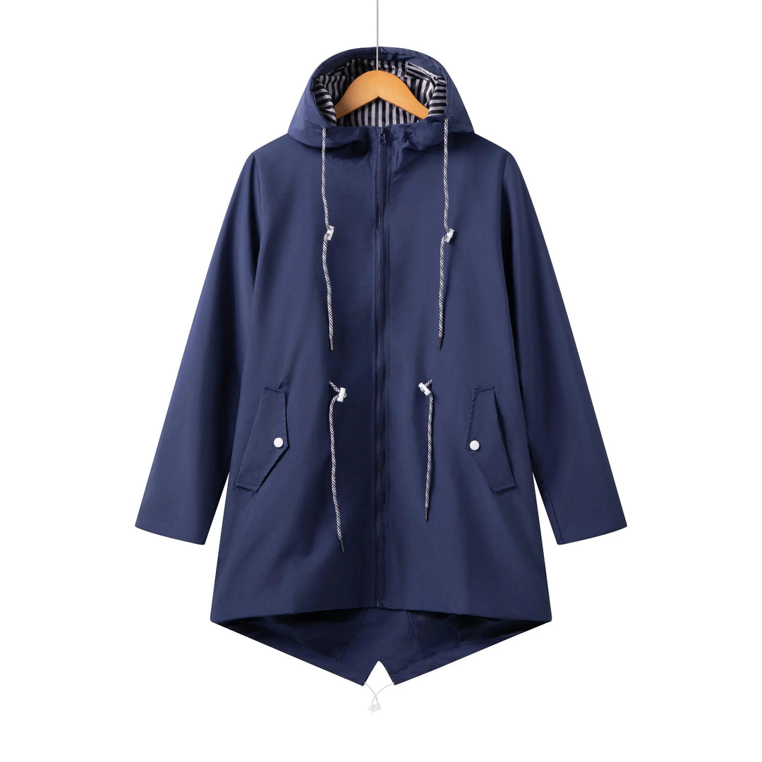 Regenjas voor dames, waterdicht, met capuchon | Normale pasvorm 2