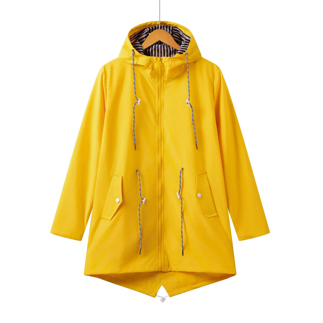 Regenjas voor dames, waterdicht, met capuchon | Normale pasvorm 3