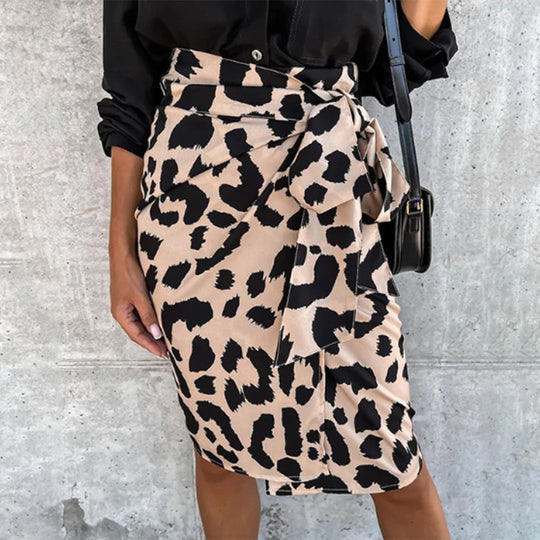 Rock Damen mit Leopardenprint - Erica