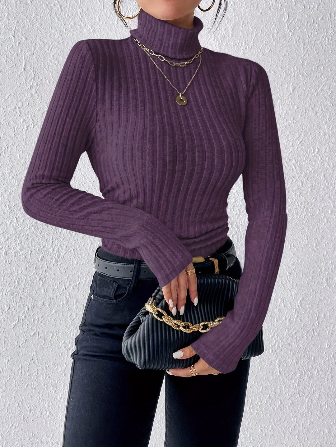 Rollkragenpullover Damen | Schmale Passform & Warm