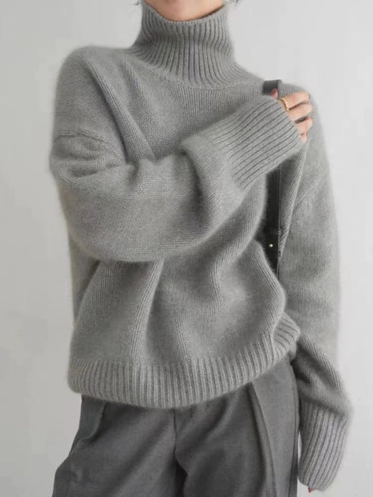 Rollkragenpullover Damen | Überschnittene Schultern & Warme Strickfläche 3