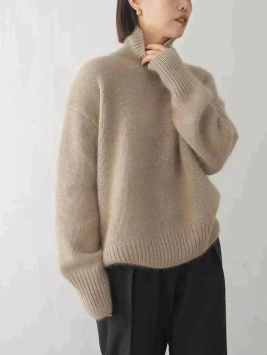 Rollkragenpullover Damen | Überschnittene Schultern & Warme Strickfläche 5