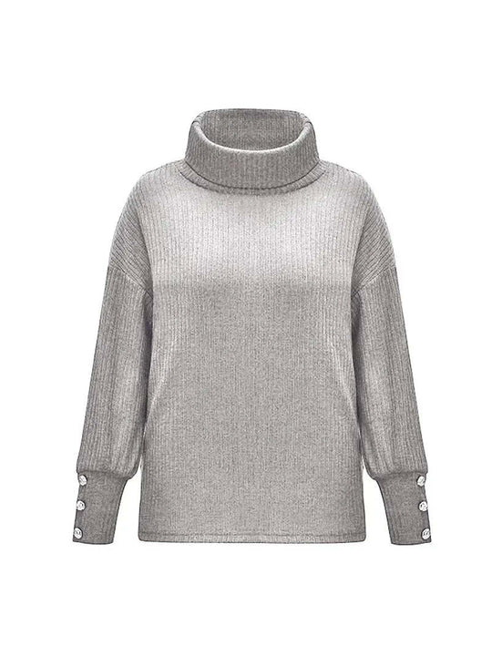 Rollkragenpullover Damen | Wasserfallkragen & Lockerer Schnitt 5