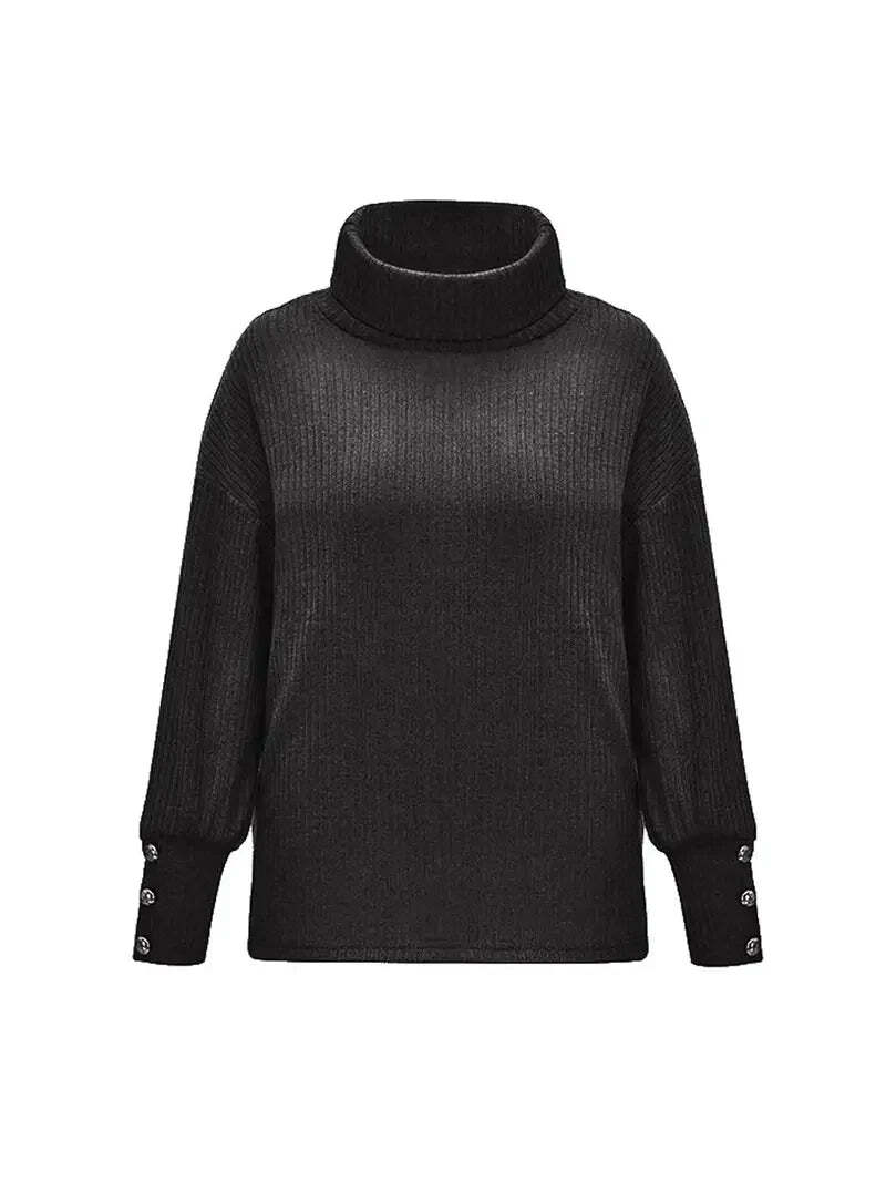 Rollkragenpullover Damen | Wasserfallkragen & Lockerer Schnitt 6