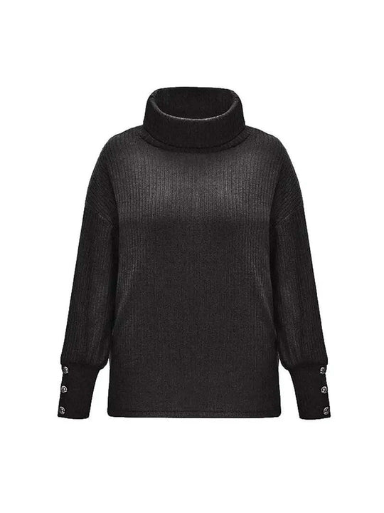Rollkragenpullover Damen | Wasserfallkragen & Lockerer Schnitt 6