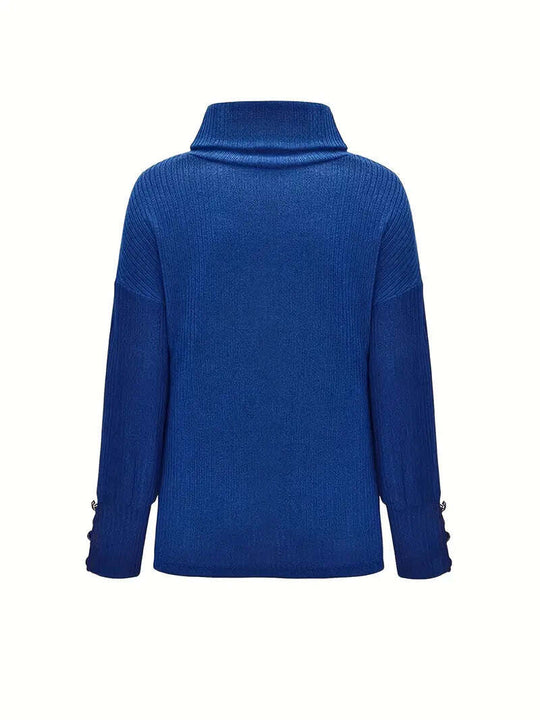 Rollkragenpullover Damen | Wasserfallkragen & Lockerer Schnitt 9