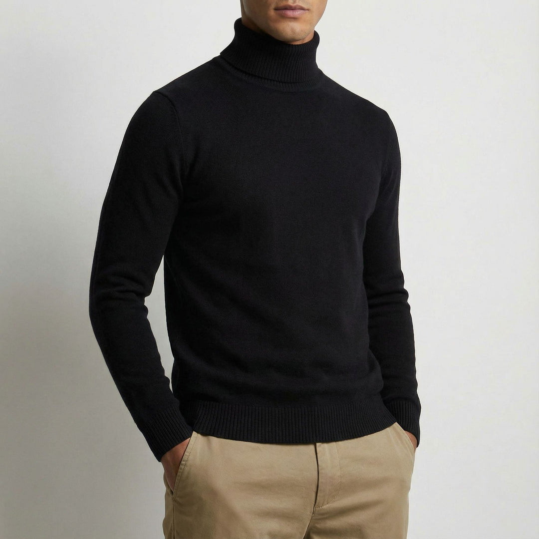 Rollkragenpullover Herren | Schlanke Passform & Warm