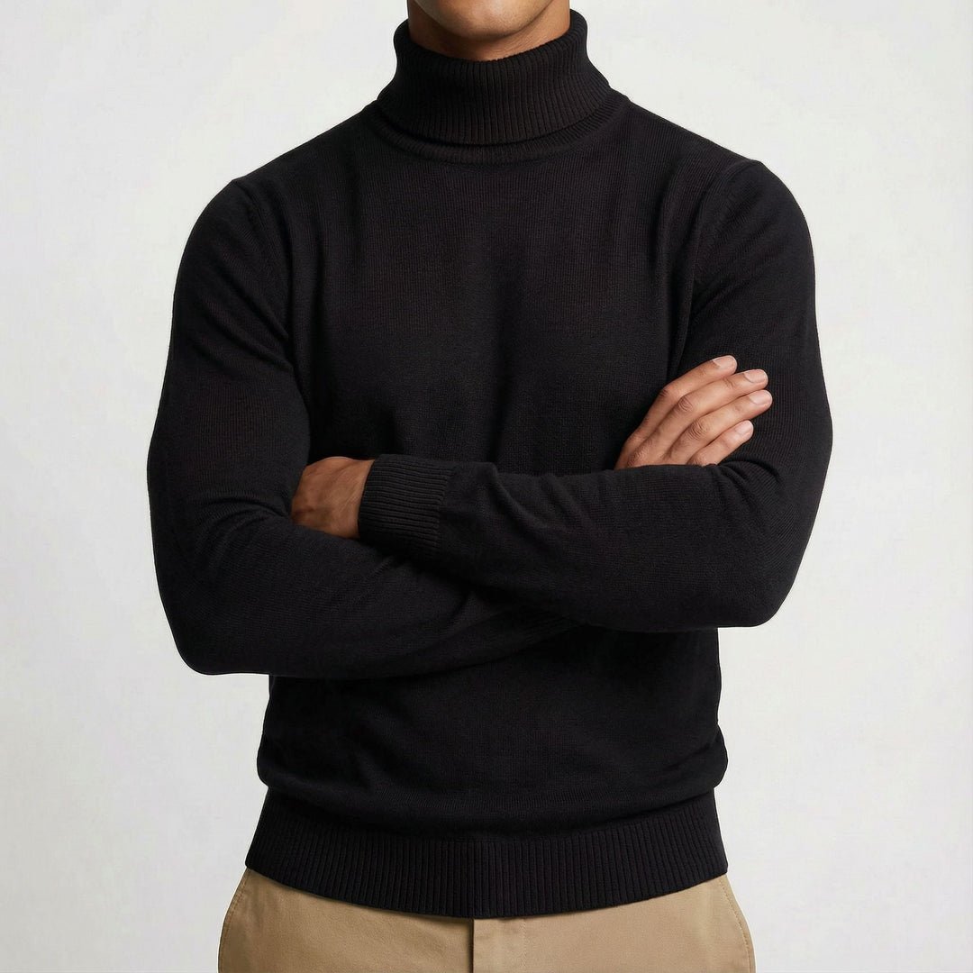 Rollkragenpullover Herren | Schlanke Passform & Warm