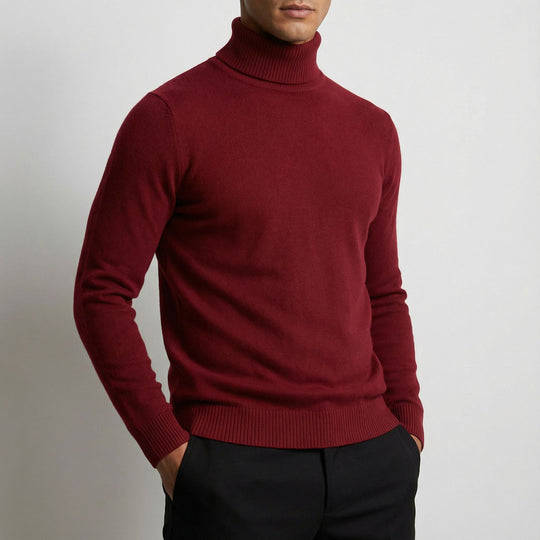 Rollkragenpullover Herren | Schlanke Passform & Warm