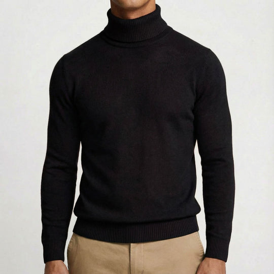 Rollkragenpullover Herren | Schlanke Passform & Warm