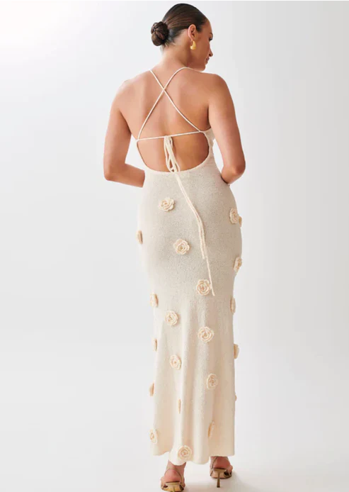 Rückenfreies Maxi-Sommerkleid Damen - Luciana