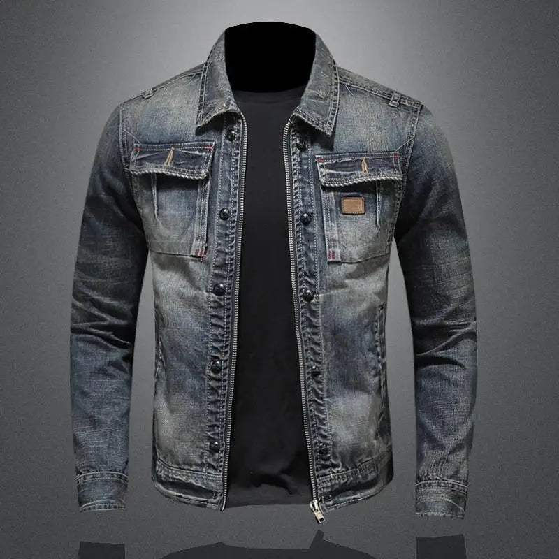Trucker-Jacke Herren | Doppelter Verschluss & Klappentaschen 1