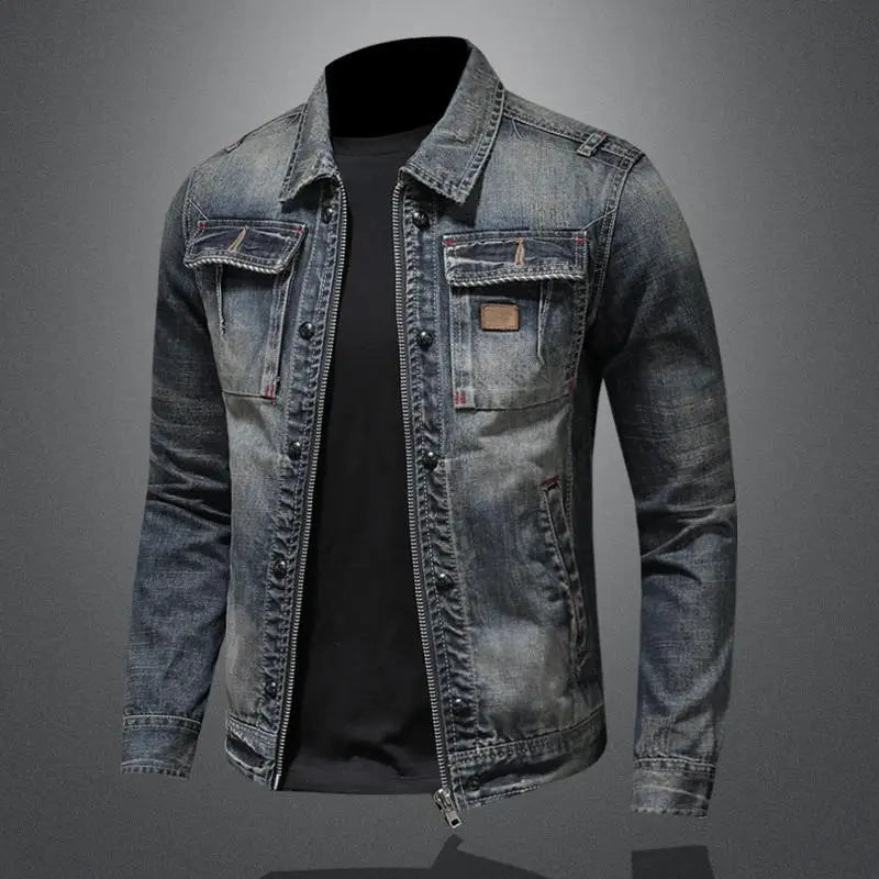 Trucker-Jacke Herren | Doppelter Verschluss & Klappentaschen 3