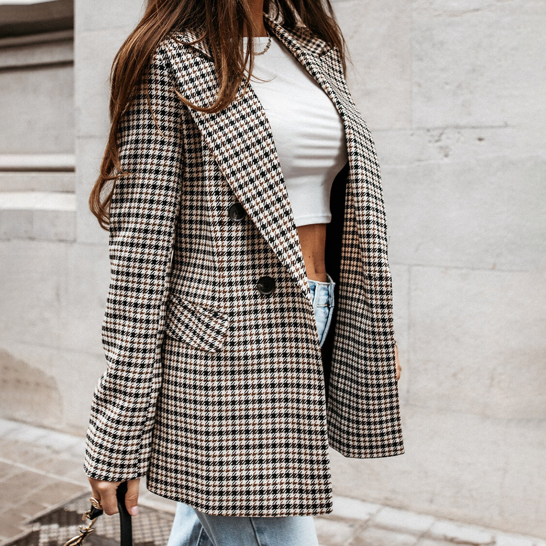SERENA – Geruite Blazer met Tijdloze Tailoring 2