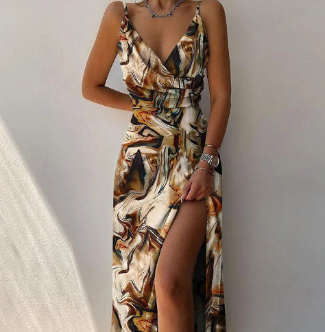 SIRENA – Luxe Print Slip Dress 14