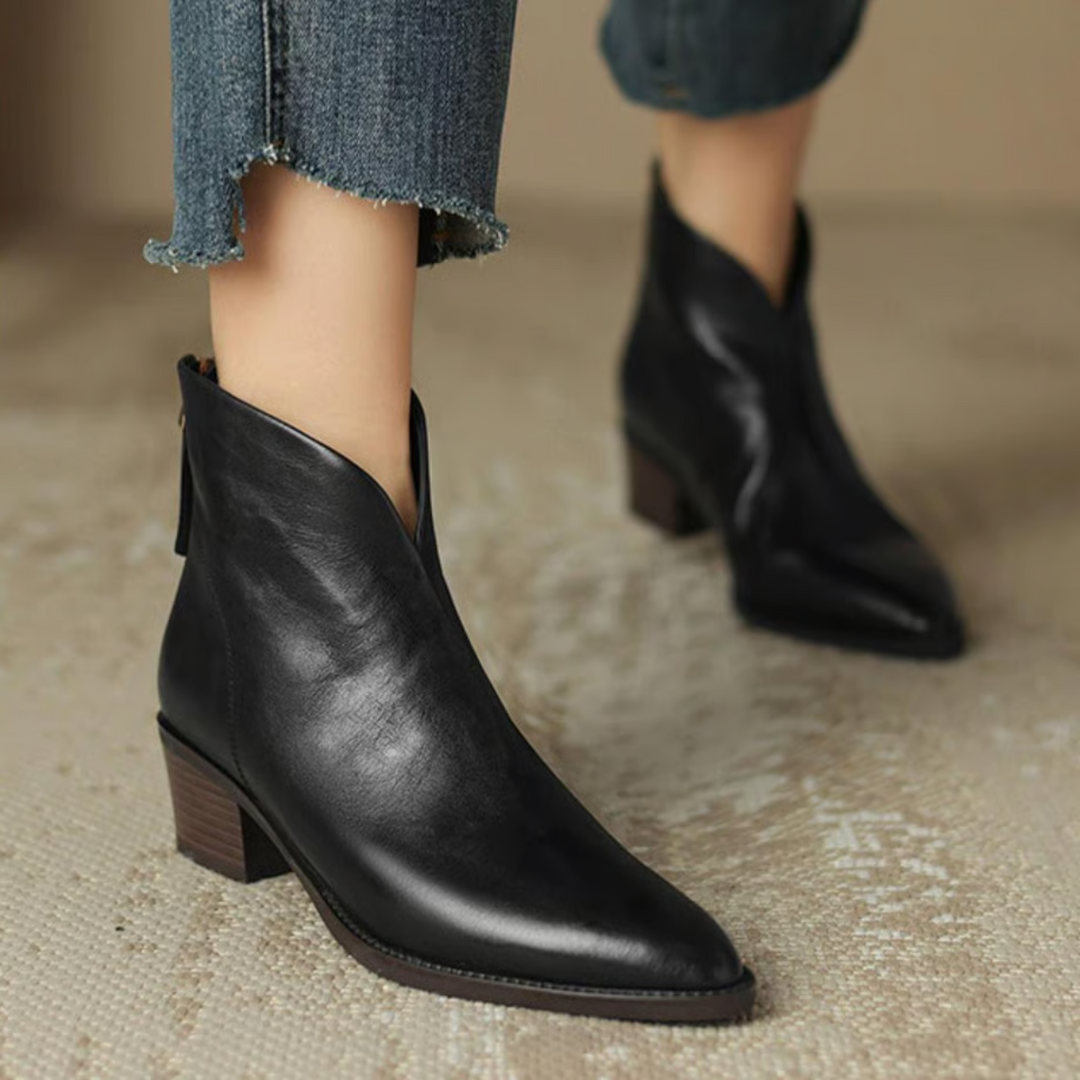 Stiefeletten Damen | Blockabsatz & Rutschfeste Sohle 2