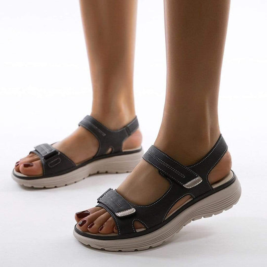 Sandalen Dames | Dubbele Band & Lichte Wandelzool