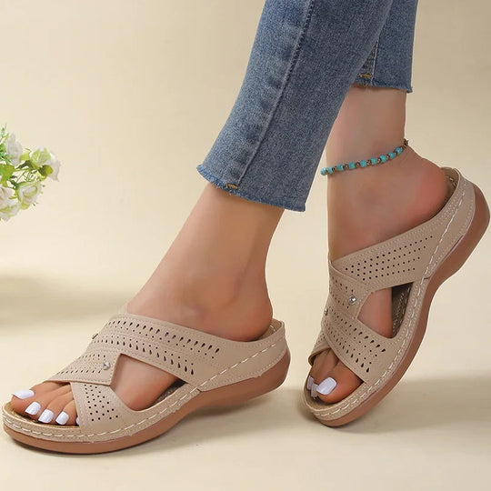 Sandalen Dames met Voetbed | Orthopedische Boogsteun & Dempende Draagcomfort