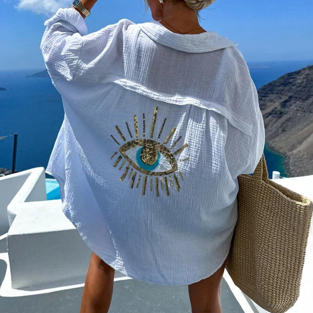 Sara | Stijlvol shirt met pailletten en parelaccenten 6
