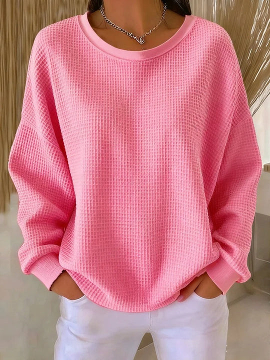 Sari™ | Casual Textuur Gebreide Trui 0