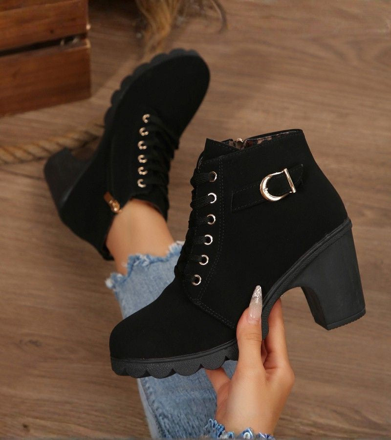 Schnürstiefel Damen | Fußgewölbe-Stütze & Stoßdämpfung