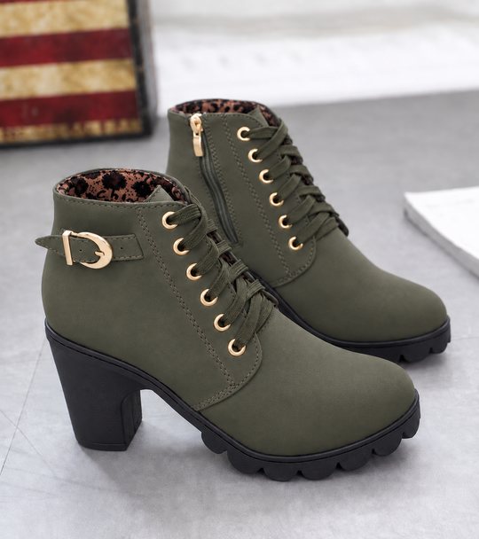 Schnürstiefel Damen | Fußgewölbe-Stütze & Stoßdämpfung
