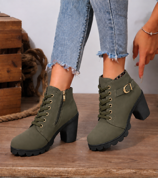 Schnürstiefel Damen | Fußgewölbe-Stütze & Stoßdämpfung
