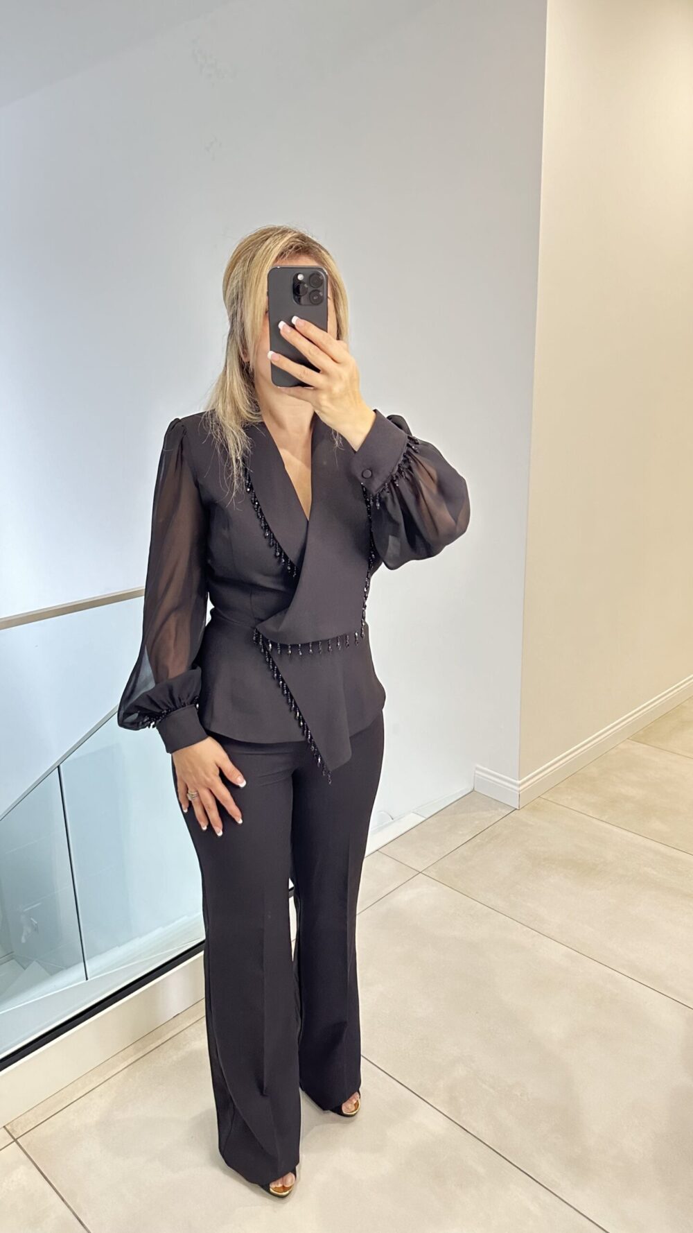 Schwarzer Formeller Jumpsuit Damen - Marie