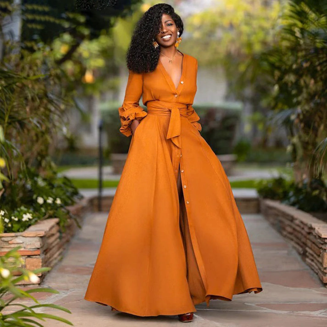 Schwungvolles Maxi-Sommerkleid Damen - Khalani 1