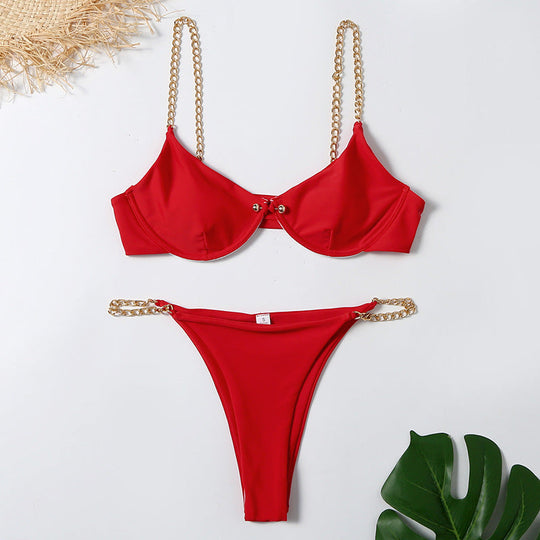 Sexy bikini met kettingdetail 2