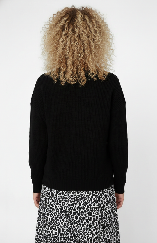 Silvana Damestrui | Oversized | Geribde Structuur | Ronde Hals 3