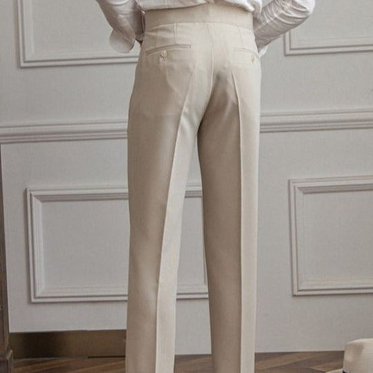 Slim Fit Pantalon Heren | Old Money Stijl & Tijdloze Elegantie