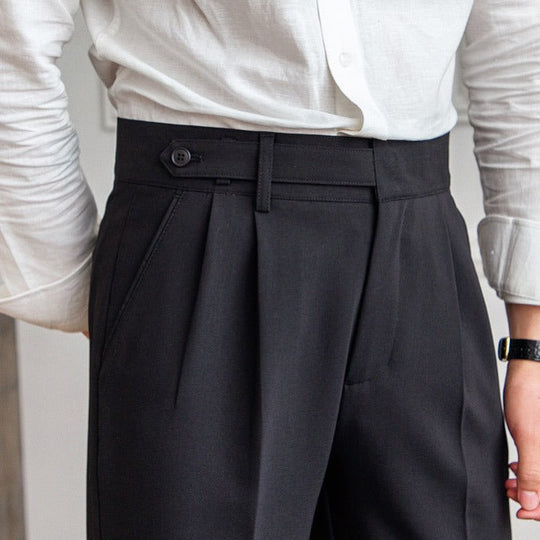 Slim Fit Pantalon Heren | Old Money Stijl & Tijdloze Elegantie
