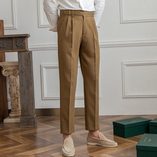 Slim Fit Pantalon Heren | Old Money Stijl & Tijdloze Elegantie