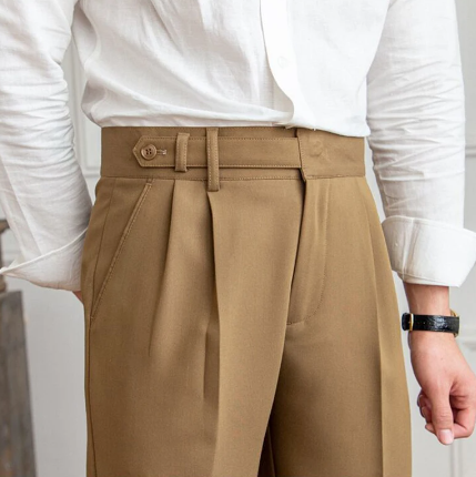 Slim Fit Pantalon Heren | Old Money Stijl & Tijdloze Elegantie