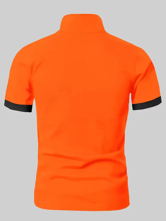 Slim Fit Heren T-shirt met Knoopsluiting 1