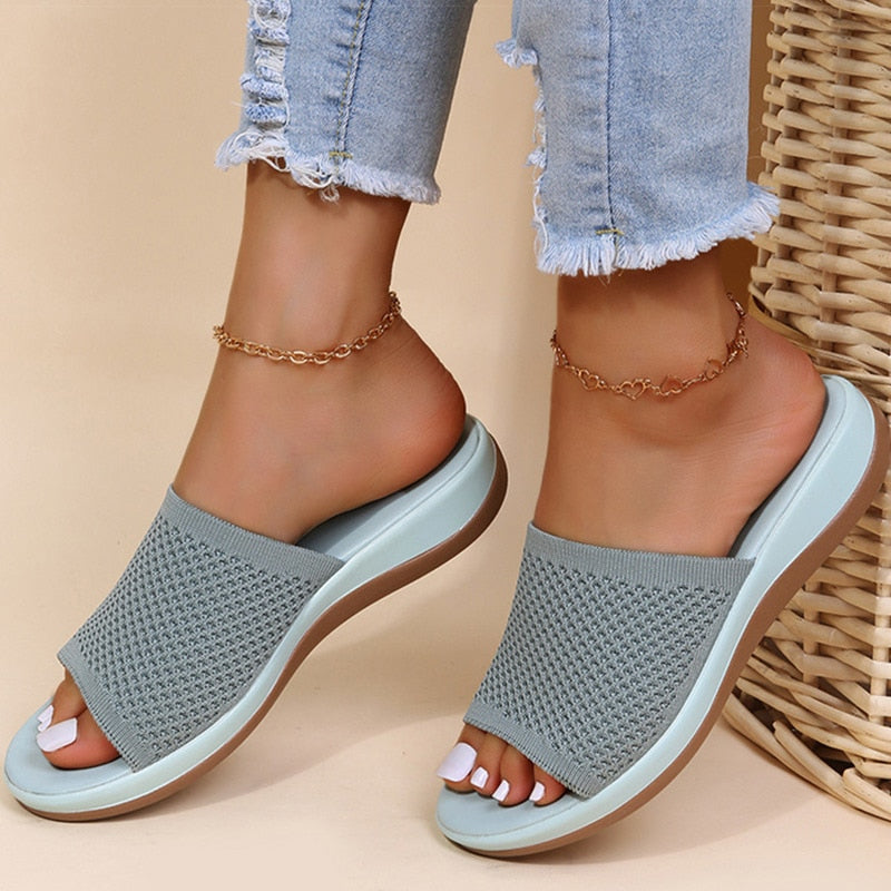 Slippers Dames | Ademend Mesh & Zacht Gedempt Voetbed