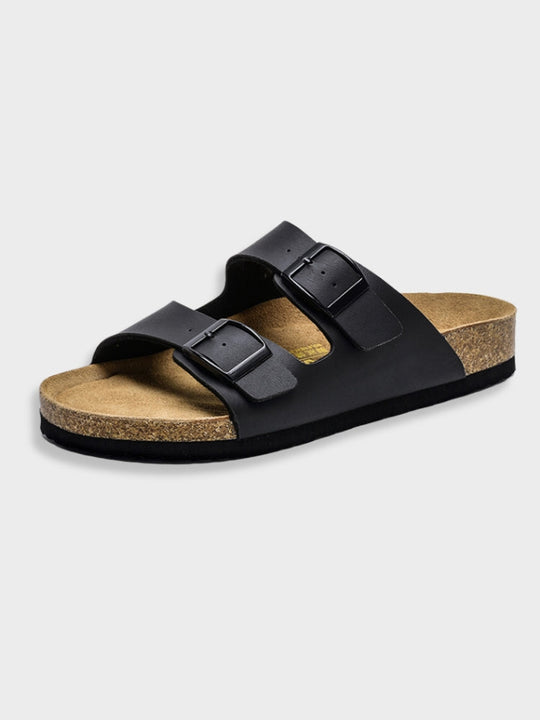 Slippers Heren | Dubbele Band & Ergonomisch Voetbed