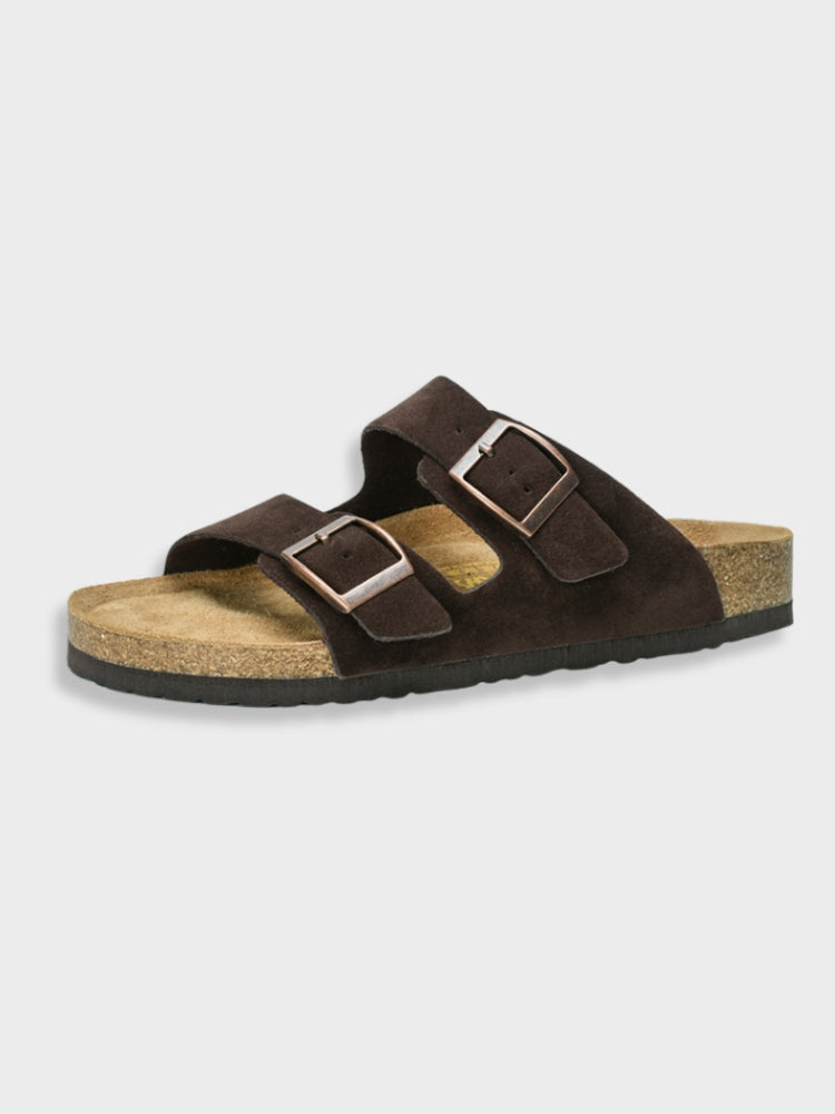 Slippers Heren | Dubbele Band & Ergonomisch Voetbed