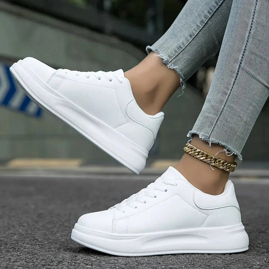 Sneakers Dames | Orthopedisch & Tijdloos Wit Design