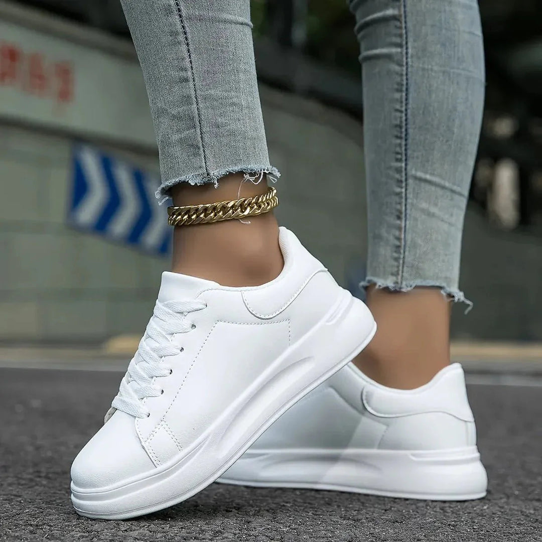 Sneakers Dames | Orthopedisch & Tijdloos Wit Design