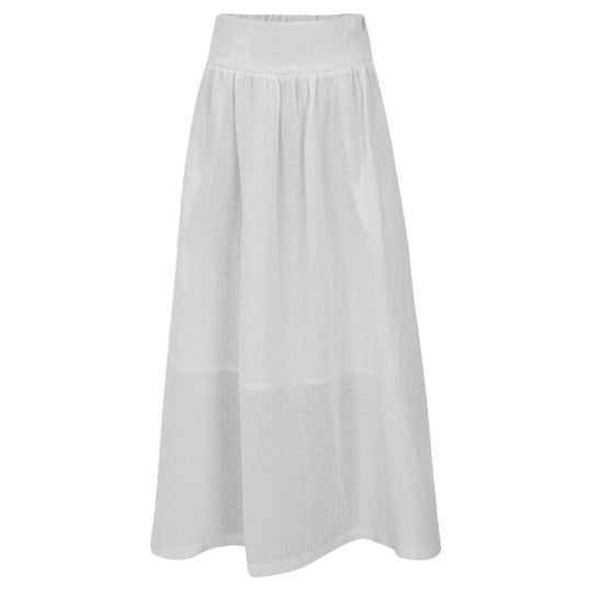 Soepel vallende midirok met elastische tailleband 3
