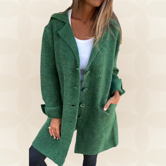 Sofia – Jas van zachte stof met knoopsluiting 2