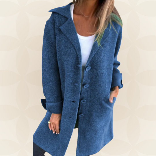Sofia – Jas van zachte stof met knoopsluiting 4
